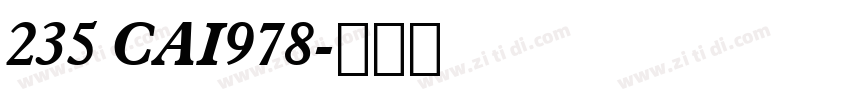 235 CAI978字体转换